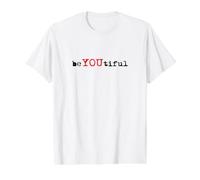 BeYouTiful, Hermosa, Inspirada, Belleza, amabilidad, inspiradora Camiseta gráfica económica, Hombre, Blanco, XL