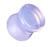beyoutifulthings Piercing para oreja opalita transparente, color lila, cristal cambiante, túnel, oreja, cierre de sillín de 6 mm a 25 mm, 8 mm, Opalita, No es una piedra preciosa