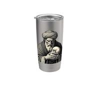 Beyrevra Guardián de los rostros olvidados Vaso térmico de acero inoxidable de doble pared