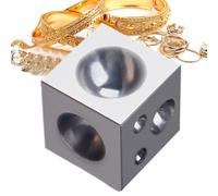 Bezel Block - 17 grados 3,5-20 mm Precision Forming Tool | Punch Bezel Block, DappingBlock Jewellers For Necklace Pendant Metalworking Art Projects Goldsmith Professionals