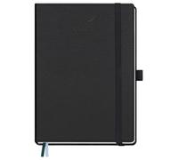 BEZEND Agenda 2026 Semana Vista A5 Vertical 15,5 x 21 cm, Agenda Semanal, 12 Meses de Ene a Dic 2026 - Intervalos de 30 Minutos, Tapa Dura de Cuero PU, Negro