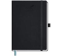 BEZEND Agenda 2026 Semana Vista Vertical 15,5 x 21 cm, A5 Planificador Semanal, 12 Meses de Ene a Dic 2026 - Intervalos de 30 Minutos, Tapa Dura de Cuero PU, Negro