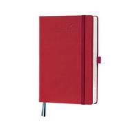 BEZEND Agenda Escolar 2026 2027 Día por Página A5, 12 Meses de Ago.26 a Jul.27, Agenda Diaria 15,5 x 21 cm, Dia Vista con Intervalos de 30 minutos, Tapa Dura en Cuero PU - Rojo