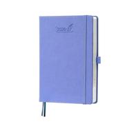 BEZEND Agenda Escolar 2026 2027 Día por Página A5, 12 Meses de Ago.26 a Jul.27, Agenda Diaria 15,5 x 21 cm, Dia Vista con Intervalos de 30 minutos, Tapa Dura en Cuero PU - Aciano