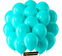 Bezente Pro Duralatex - Paquete de 120 globos turquesa extragruesos de 10 pulgadas para bodas, graduaciones, cumpleaños, compromisos, despedidas de soltera, revelación de género, decoración de fondo