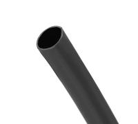 BEZEOVDWJ Tubo termorretráctil de 12,7 mm, 3 m longitud, con revestimiento adhesivo, relación 3:1, for aislamiento eléctrico, reparaciones, conectores y envoltura cables, color negro(4.8mm x 3M)