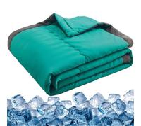BEZHGOC Manta refrescante de verano para sudores nocturnos, sábanas ligeras, suaves y frescas, transpirable, para personas que duermen con calor, sofá y cama, 140 x 100 cm (verde)