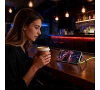 Bezijhr Cargador Invisible para Móvil,Cable Plegable Rapido 240W con Diseno Lateral - Cable Cargador 2 En 1 Plegable con Soporte Invisible,para Smartphones Tabletas Electrónicos Viajes Y Oficina