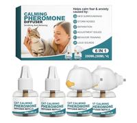 Bezijhr Difusor Antiestrés Gatos,Kit Calmante Enchufable para Mascotas - Difusor Calmante Antiestrés,para Dormitorio Hogar Apartamento Salón Viajes Pernoctas Mudanzas Separación Tormentas