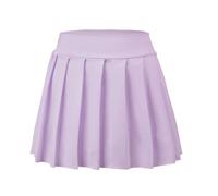 Bezioner Falda de Tenis para Niñas Faldas Plisada de Golf Uniforme Escolar con Interior Shorts y 2 Bolsillos Púrpura Puro M(6-7 años, 110-120 cm)