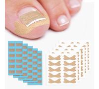 BEZOX 60 piezas de parches correctores transpirables para uñas encarnadas y 50 piezas de pegatinas para uñas encarnadas - Cinta profesional para el tratamiento de uñas encarnadas para el alivio del