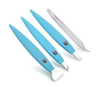 BEZOX Cortacallos de Acero Inoxidable - Rascador de Callos profesional/Cuchillo de pedicura de manicura para cuidados de callos