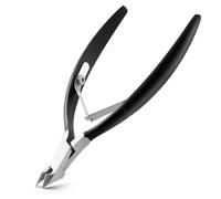 BEZOX Cortador de cutículas de acero inoxidable (negro)