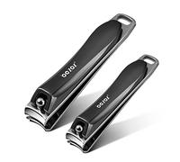 BEZOX Juego de cortaúñas de acero inoxidable, ultraafilado, cortaúñas y dedos de los pies, lima ergonómica y cómoda para las uñas, cortaúñas Sharp para personas mayores, adultos y niños