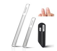 BEZOX Juego de limas de uñas de cristal más grueso - Juego de manicura de limas de uñas de nanocristal profesional mejorado para limar uñas de vid