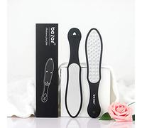 BEZOX - Lima de pie profesional de acero y lima de pie de cristal F20-10 , Metal Foot File, Archivo integrado