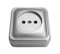 Bf bf-18 - Base enchufe 18 bipolar superficie 16a aluminio bolsa
