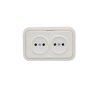 Bf kristal - Base doble blanco nieve 10a-250v bolsa