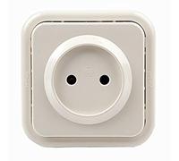 Bf kristal - Base marfil/marfil 10a 250v bolsa