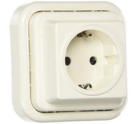 Bf kristal - Base toma tierra lateral schuko marfil/marfil 16a-250v bolsa