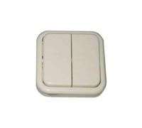 Bf kristal - Conmutador doble marfil/marfil 10a 250v bolsa