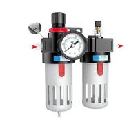 BFC2000 BFC3000 BFC4000 1/4 3/8 1/2 Compresor de aire Filtro separador de agua y aceite Unidad de preparación del regulador Combinación FRL(Bfc Metal W 6mm,2000)