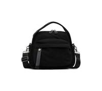BFDSGWQ Bolso bandolera informal de nailon para mujer, Bolso de hombro ligero e impermeable, Bolso de viaje con múltiples bolsillos (Black,One Size)