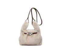 BFDSGWQ Bolso Mini de Piel Sintética, Bolsos de Piel Sintética para Mujer, Bolso de Hombro de Felpa, Bolso Cruzado Suave (Apricot,One Size)