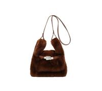 BFDSGWQ Bolso Mini de Piel Sintética, Bolsos de Piel Sintética para Mujer, Bolso de Hombro de Felpa, Bolso Cruzado Suave (Coffee,One Size)