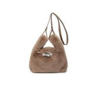 BFDSGWQ Bolso Mini de Piel Sintética, Bolsos de Piel Sintética para Mujer, Bolso de Hombro de Felpa, Bolso Cruzado Suave (Khaki,One Size)