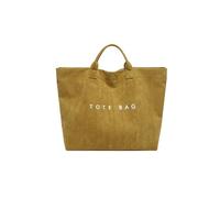 BFDSGWQ Bolso Tote de Ante para Mujer, Bolso Grande Marrón con Asa Superior, Bolso de Mano de Ante para Mujer, Bolso Hobo con Estampado de Letras (Yellow,One Size)