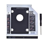 Bfenown 2.5 pulgadas SATA HDD SSD Disco Duro Disco DVD CD ROM Optical SuperDrive Caddy Bandeja Adaptador para HP DELL Samsung ASUS Apple ACER Lenovo (12.7 mm SATA Universal Caddy)
