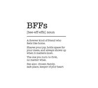 BFF Definition Notebook: Heartfelt Gift for Your Best Friend. 120-Page Lined Journal with Message Page. Perfect for Birthdays, Friendship Gifts or Just Because. 6 x 9 Inches