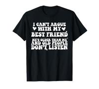 BFF Sarcastic Old People Don’t Listen Best Friend Matching Camiseta