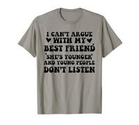BFF Sarcastic Young People Don’t Listen Best Friend Matching Camiseta