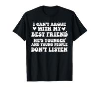 BFF Sarcastic Young People Don’t Listen Best Friend Matching Camiseta