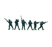Bffcnl 6 Figuras de Acción a Escala 1/64 Surtidas en Diversas Poses para Un Juego Imaginativo.