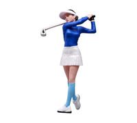 Bffcnl Miniatura Pintada a Mano Golfista corativa Figura Femenina a Escala 1/18 Compacta Estatua Coleccionista para Escritorio