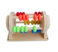 Bffcnl Rodillo Sensorial Juguete de Madera Tambor Rodante Educativo Favorece Desarrollo de Motrices Y Aprendizaje Precoz Adecuado para Sala de Jueg, ábaco
