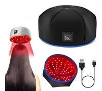 BFFDBFG Gorro de Crecimiento del Cabello, LED Rojo Sombrero Terapia Luz, 120Pcs Leds 660Nm Y 850Nm Infrarrojo Cercano LED Dispositivo de Terapia para Adelgazar El Folículo Piloso