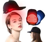 BFFDBFG LED Rojo Sombrero Terapia Luz, 70Pcs Leds 630Nm 650Nm y 470Nm Infrarrojo Cercano LED Dispositivo de Terapia para La Pérdida de Cabello Promover El Cabello Rápido Regrow Care Cap