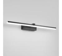 BFFGKGL Aplique de pared frontal con espejo de metal de tira larga nórdica moderna Lámpara de pared lineal minimalista para sala de estar Lámpara de pared para tocador de baño dorada de mediados de si