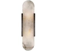 BFFGKGL Apliques de Pared de alabastro Natural de Mediados de Siglo de 19,7 Pulgadas, iluminación de Pared, luz de tocador de baño, minimalismo nórdico, lámpara de Pared de mármol, lámpara de Montaje