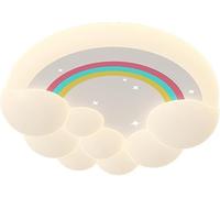BFFGKGL Lámpara De Techo Moderna Para Pasillo De Arco Iris, Nubes De Creatividad Nórdica, Lámpara De Techo Para Habitación De Niños, Lámpara Colgante De Montaje Empotrado Blanca Estilo Crema De Dibujo