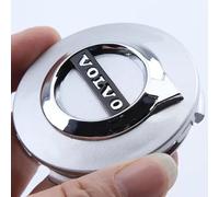 BFJXZA 4 Piezas Coche Tapas Centrales Cubos para Volvo XC60 S60 V60 S60 V40 S90 XC90 64mm Tapacubos Rueda Llantas Tapa Llanta Centro Embellecedoras Logotipo Accesorios Silver