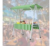 Bflcttbd Expositor para vendedores Ambulante Expositor de Mercado ecológico, Plegable, for Puestos callejeros de Comida, de 60 cm de Ancho.(51.2x23.6x78.7in(130x60x200cm))