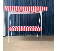 Bflcttbd Expositor para vendedores Ambulante Expositor de Puesto de Mercado Rojo, Plegable, for Puestos de Comida callejera, de 60 cm de Ancho.(63x23.6x78.7in(160x60x200cm))