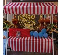 Bflcttbd Expositor para vendedores Ambulante Quiosco Comercial de 23,6" de Ancho, con Capacidad de Carga de 150 kg y 200 cm de Altura Comida callejera portátiles.(160x60x200 cm(63x23.6x78.7 in))