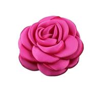 BFLCWSTD Flores de Tela 8 Piezas de Flores Artificiales Tela Rosa 6 cm for decoración Bodas, Parche Gasa, Corona, Ramo Novia(Color-01)