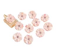 BFLCWSTD Flores de Tela Mini Flores Artificiales de Margarita Rosa for el hogar, Boda, Bricolaje, Planta Falsa, Corona navideña, Tocado(Color 3,10pieces)